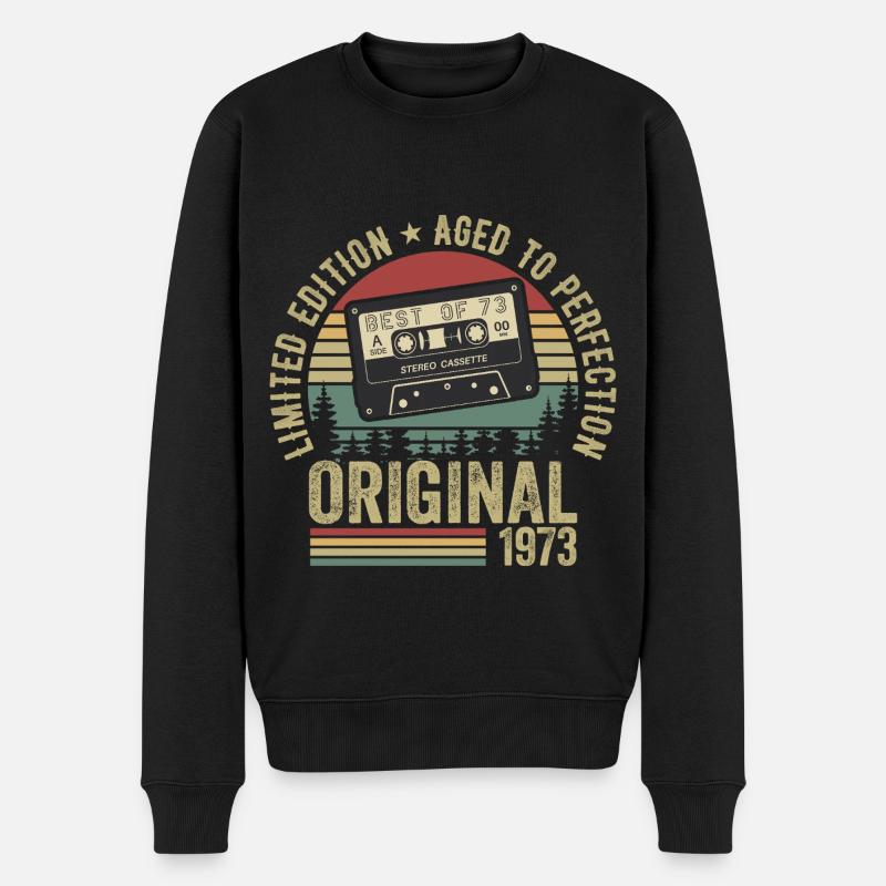 1973 Vintage Millésime 1973 Anniversaire 1973 Rétro - Pull Premium bio Homme - noir