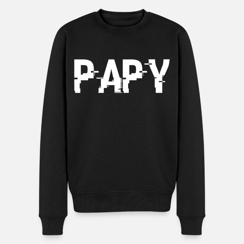 Futur Papy, Grand-père, Papi - Pull Premium bio Homme - noir
