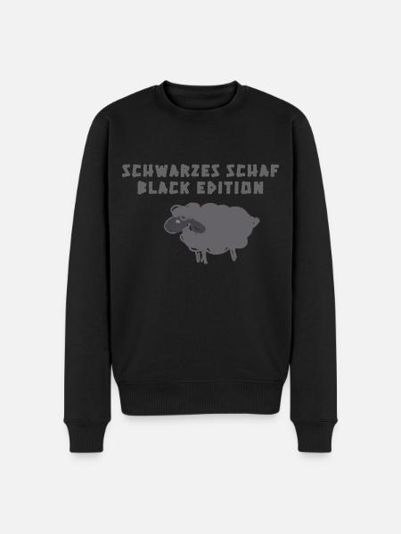 Black Sheep, Sheep, illustration - Men's Premium Organic Jumper - black