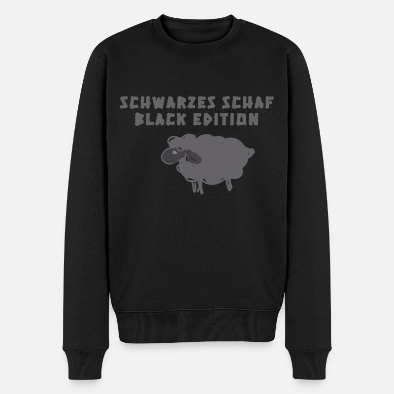 Black Sheep, Sheep, illustration - Men's Premium Organic Jumper - black