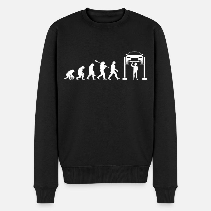 Evolution mécanique - Pull Premium bio Homme - noir