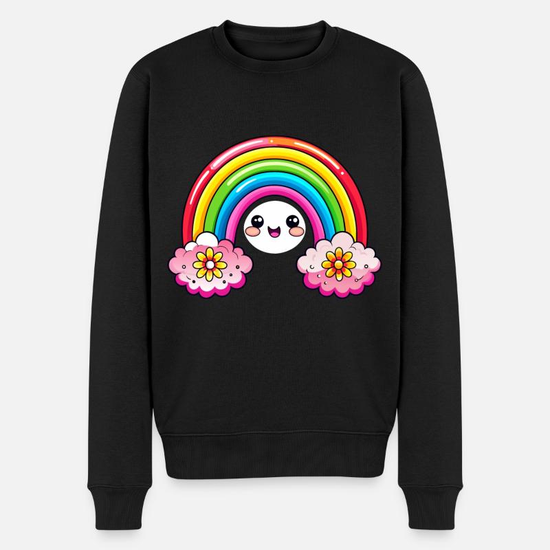 Arc-en-ciel sucré - Pull Premium bio Homme - noir