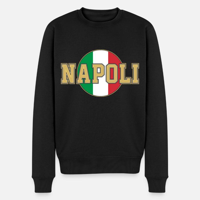 NAPOLI - Pull Premium bio Homme - noir