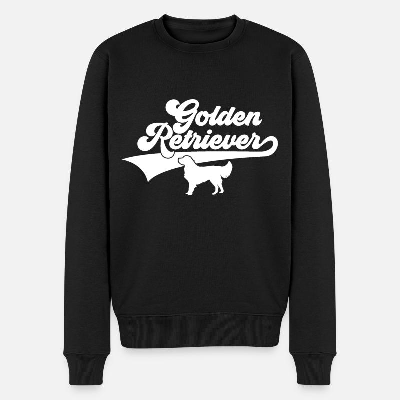 GOLDEN RETRIEVER - Pull Premium bio Homme - noir