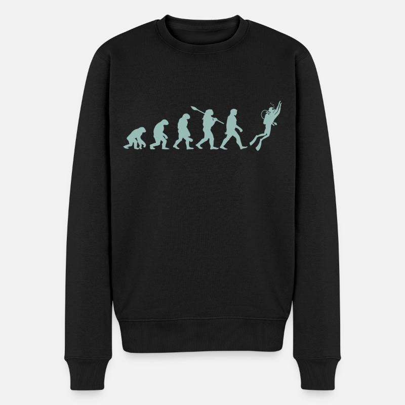 Evolution plongée - Pull Premium bio Homme - noir