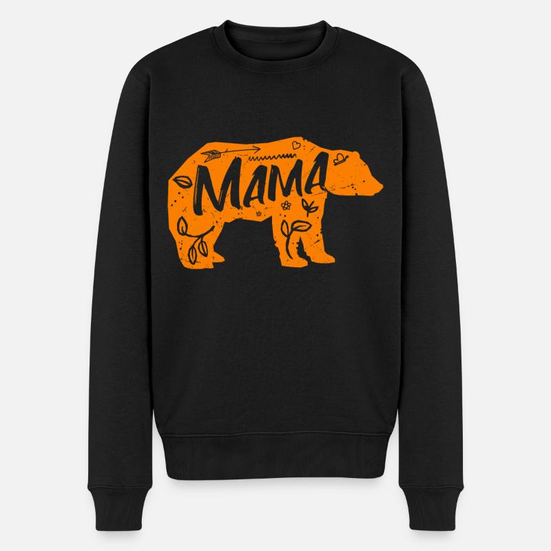 Mama Ourse - Pull Premium bio Homme - noir