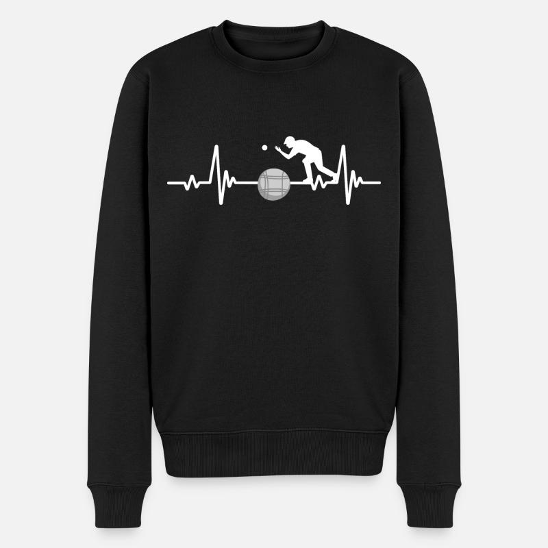 Pétanque Passion Jeux De Boules - Pull Premium bio Homme - noir