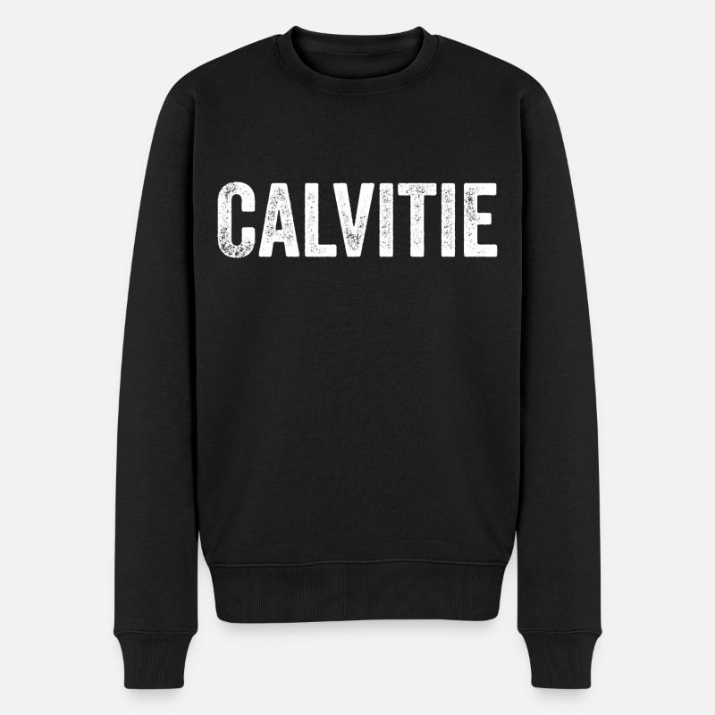 Calvitie - Pull Premium bio Homme - noir