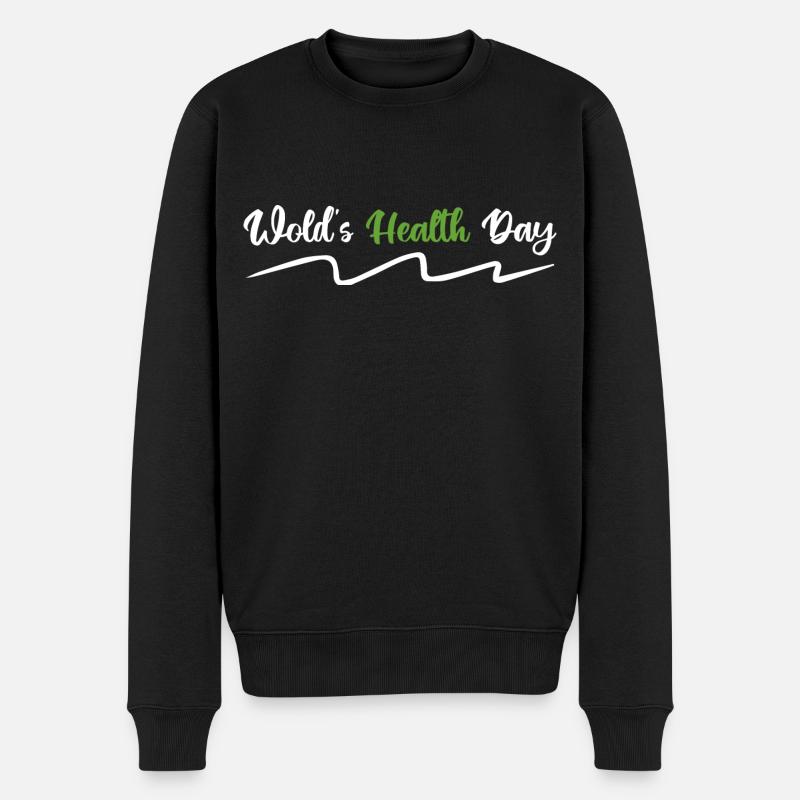 world's health day - Pull Premium bio Homme - noir