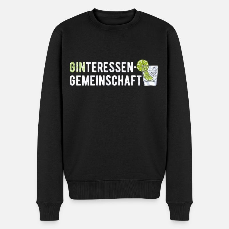 GINteressen Communauté Gin Amateurs - Pull Premium bio Homme - noir