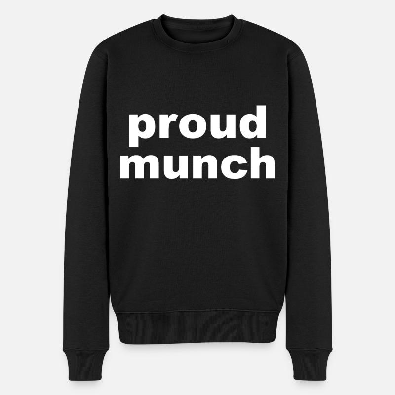 Proud Munch - Pull Premium bio Homme - noir