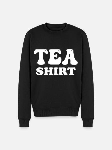 Tee-Hemd - Männer Premium Bio Pullover - Schwarz