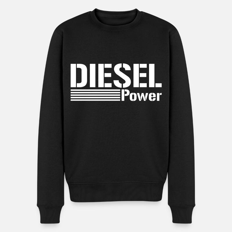 Diesel Power | Farbe änderbar - Männer Premium Bio Pullover - Schwarz
