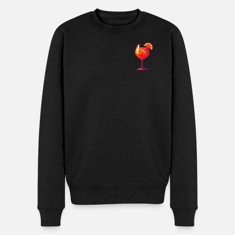 Party Spritz Glas Geschenkidee - Männer Premium Bio Pullover - Schwarz
