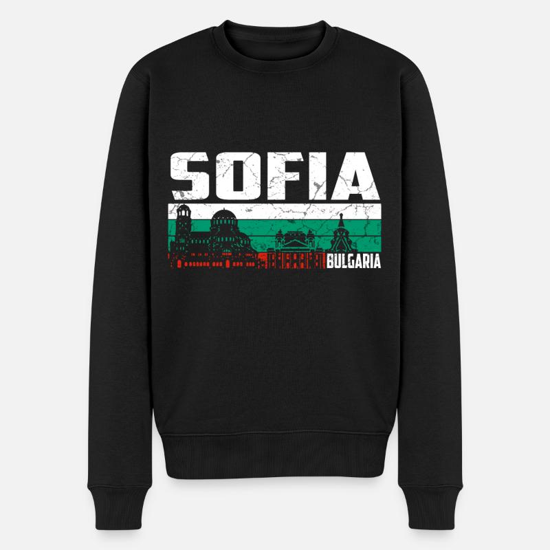 Sofia Bulgarien - Männer Premium Bio Pullover - Schwarz