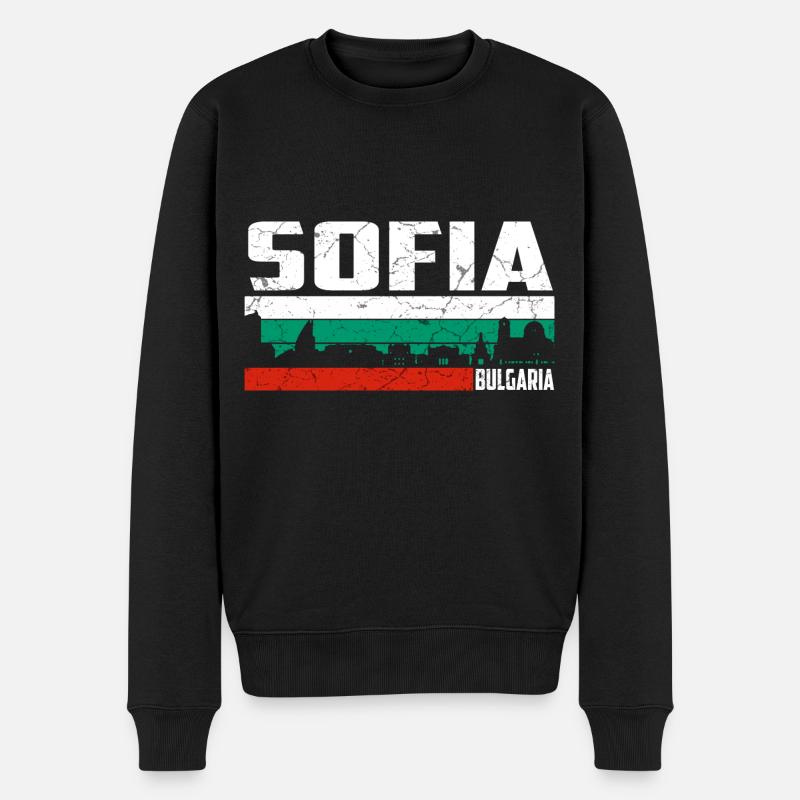 Sofia Bulgarie - Pull Premium bio Homme - noir