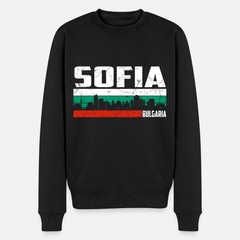 Sofia Bulgarie - Pull Premium bio Homme - noir