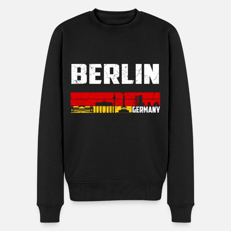 Ville de Berlin - Pull Premium bio Homme - noir
