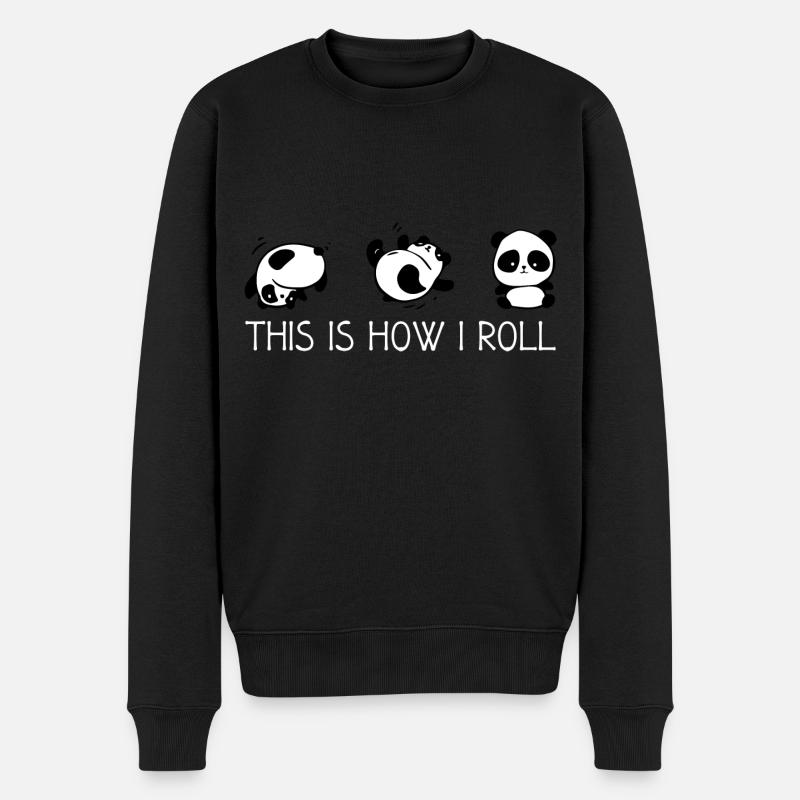 So rolle ich - Männer Premium Bio Pullover - Schwarz