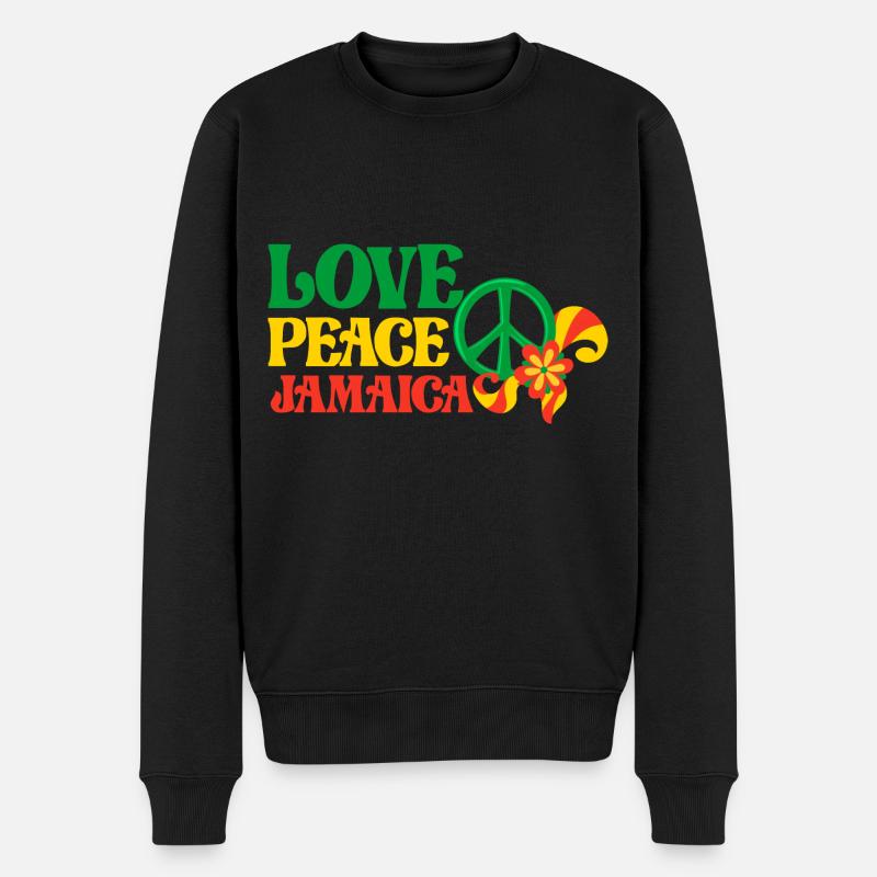 Amour Paix Jamaïque - Pull Premium bio Homme - noir