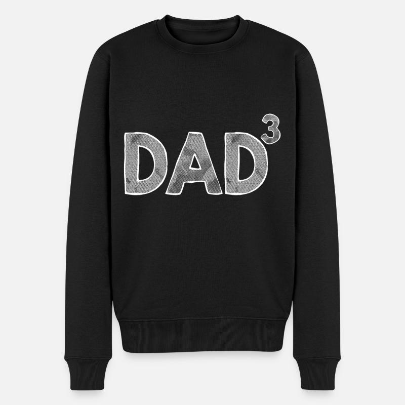dad 3 - Männer Premium Bio Pullover - Schwarz