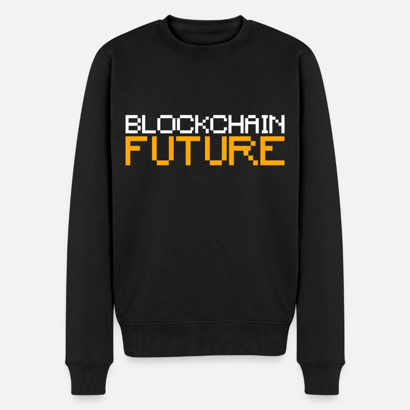 Blockchain Futur Bitcoin - Pull Premium bio Homme - noir