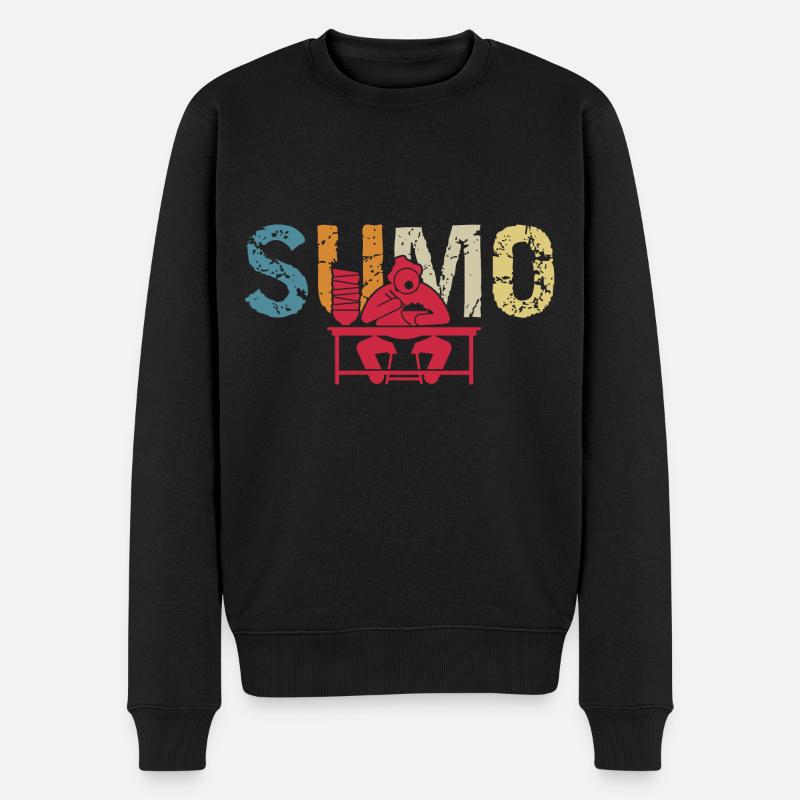 Sumo - Männer Premium Bio Pullover - Schwarz