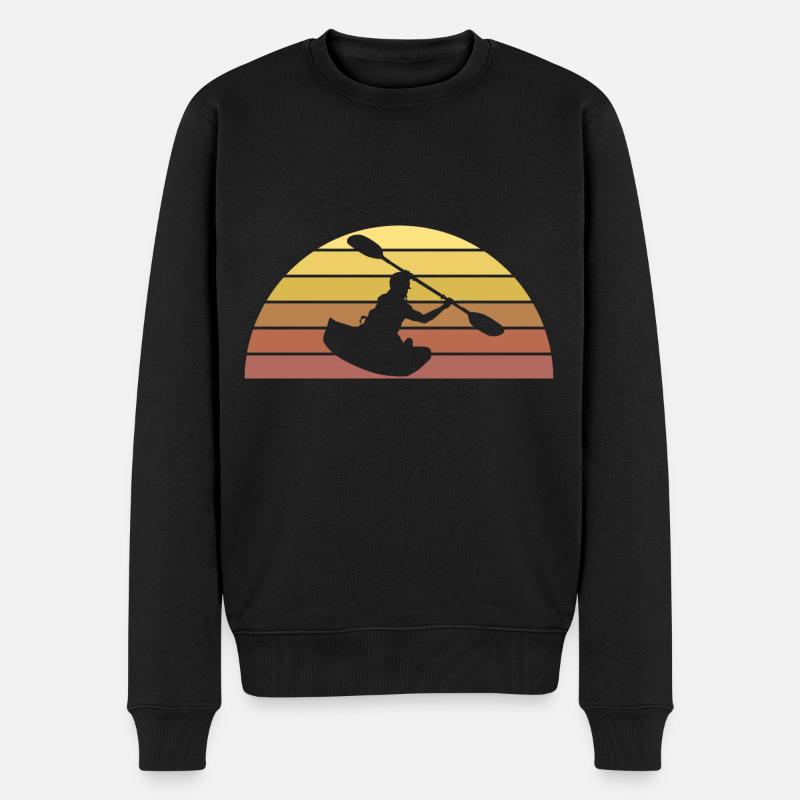 Paddel Kanusport - Männer Premium Bio Pullover - Schwarz