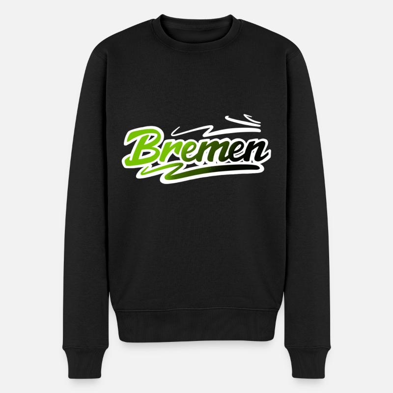 Bremen - Männer Premium Bio Pullover - Schwarz
