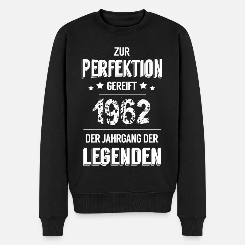 Legenden 1962 - Männer Premium Bio Pullover - Schwarz