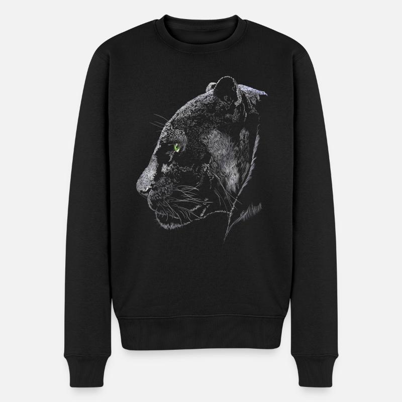 Panther - Pull Premium bio Homme - noir