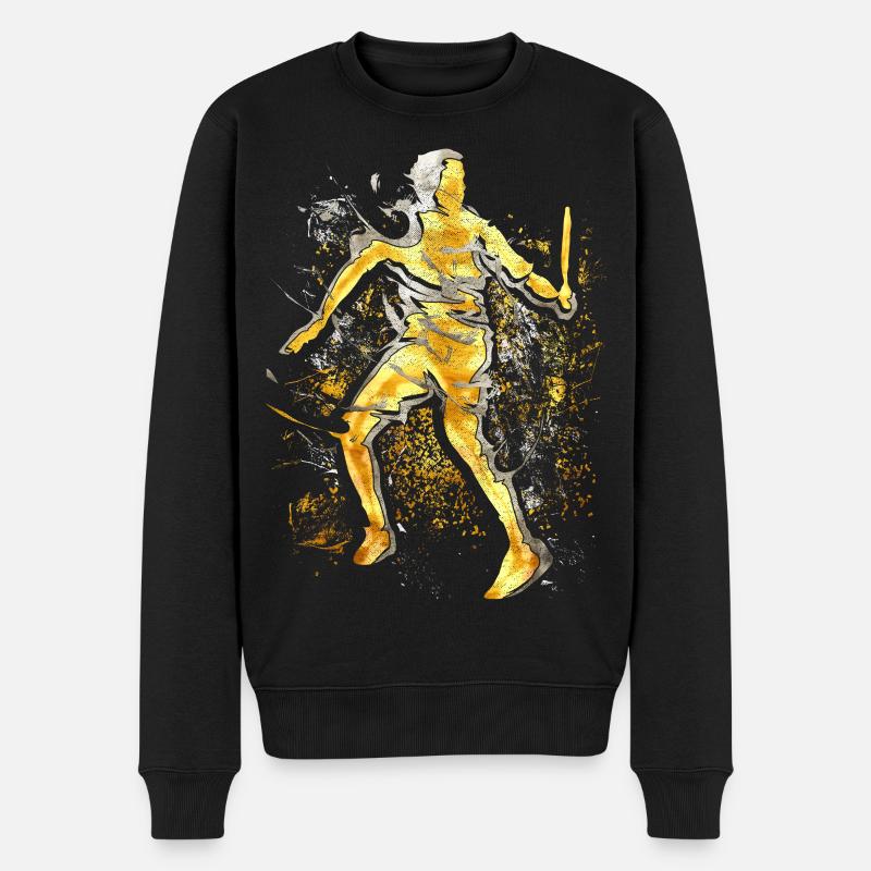 Badminton - Smash - Badminton Joueur - Pull Premium bio Homme - noir
