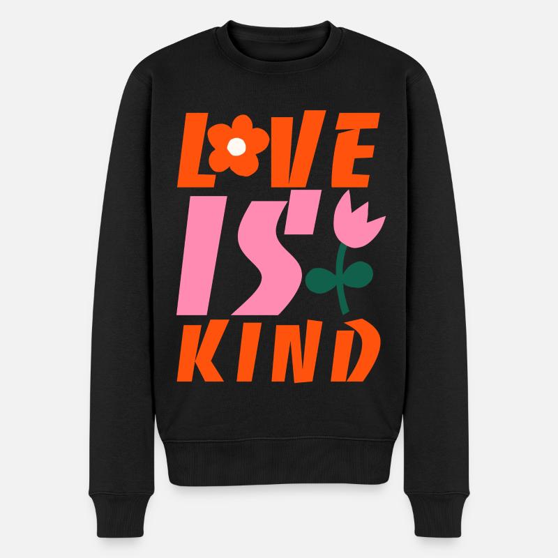 L’amour est bon - Pull Premium bio Homme - noir