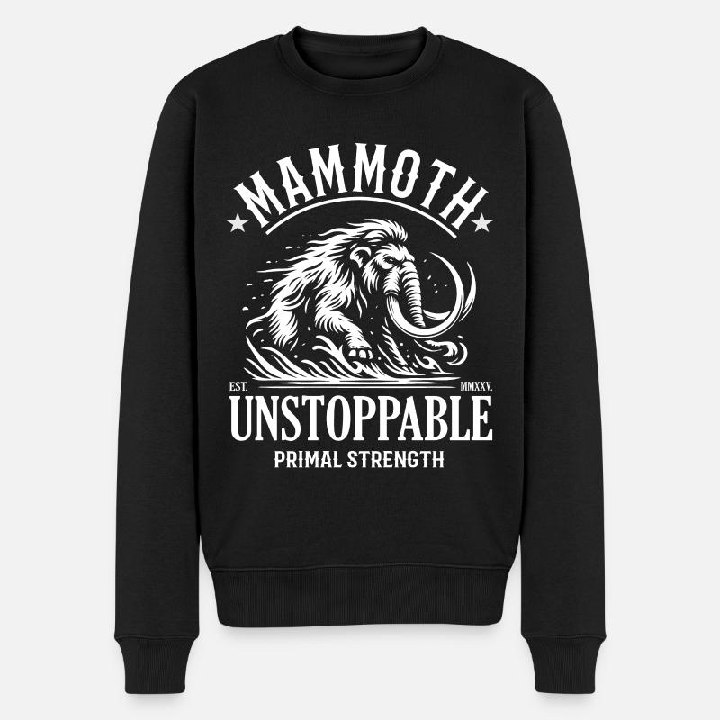 Conception mammouth – Force primale - Pull Premium bio Homme - noir