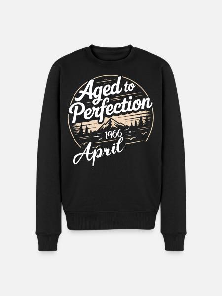 April 1966 birthday april 1966 - Men's Premium Organic Jumper - black