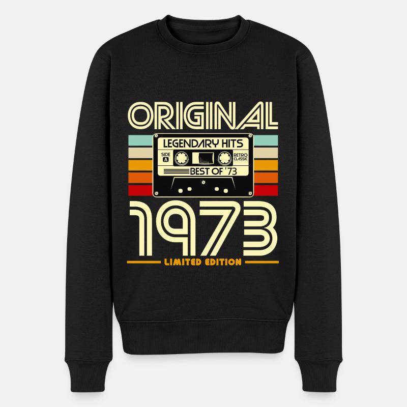 Original 1973 Cassette Rétro - Pull Premium bio Homme - noir