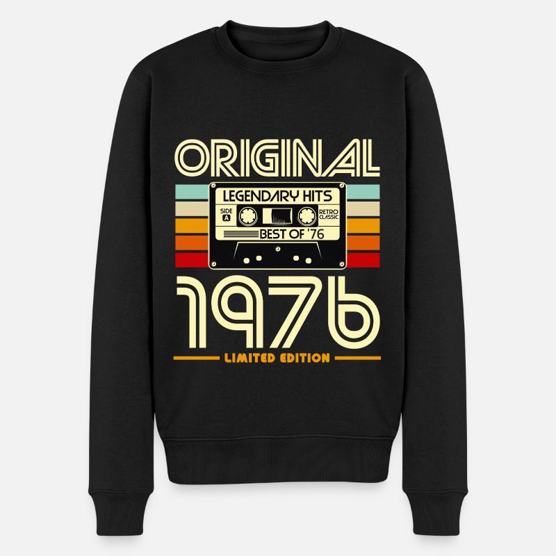 Original 1976 Retro Cassette - Pull Premium bio Homme - noir