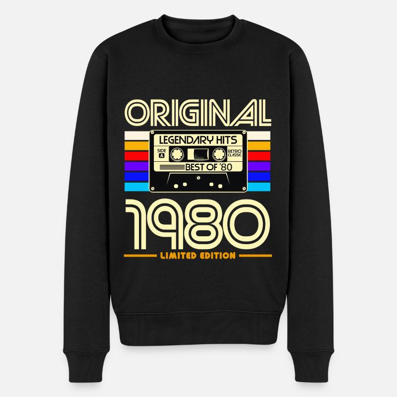 Original 1980 Édition Limitée - Pull Premium bio Homme - noir