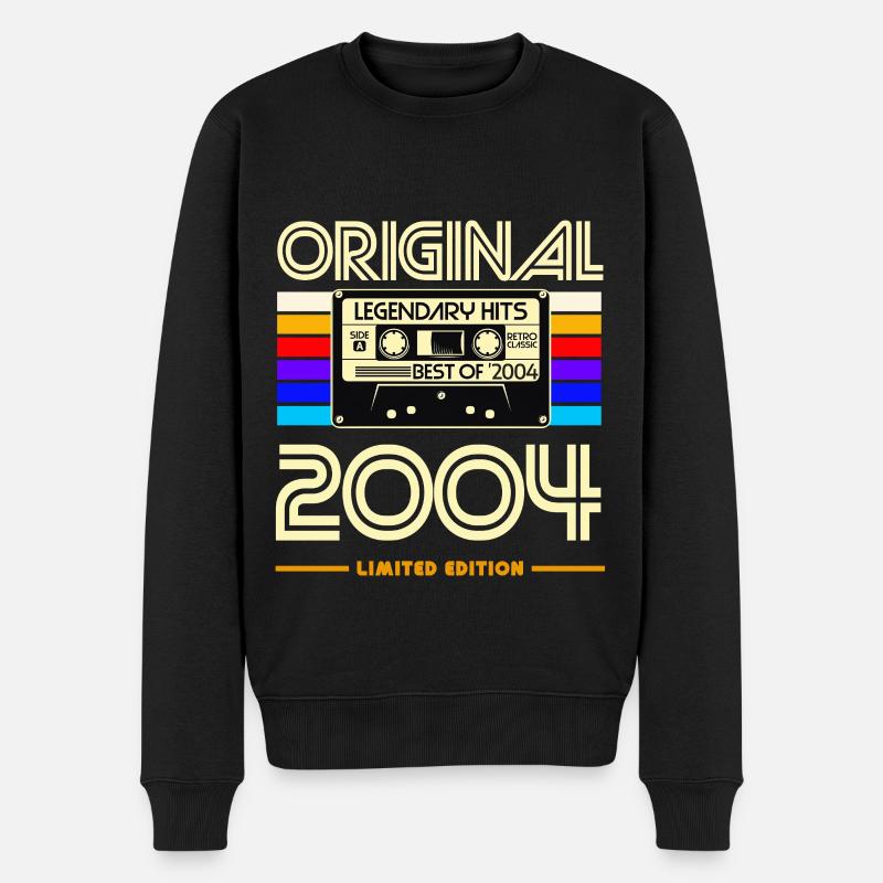 Originale limitierte Ausgabe 2004 - Männer Premium Bio Pullover - Schwarz