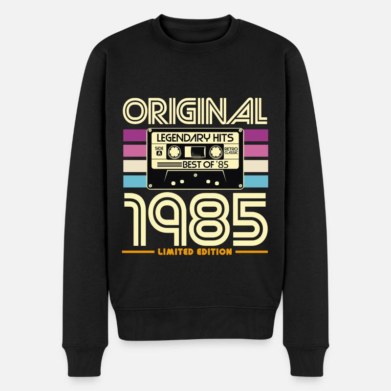 Original 1985 Cassette Retro Tee - Pull Premium bio Homme - noir