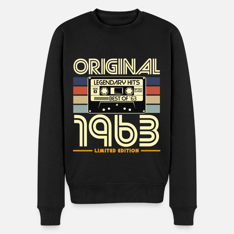 Original 1963 Retro Cassette - Pull Premium bio Homme - noir