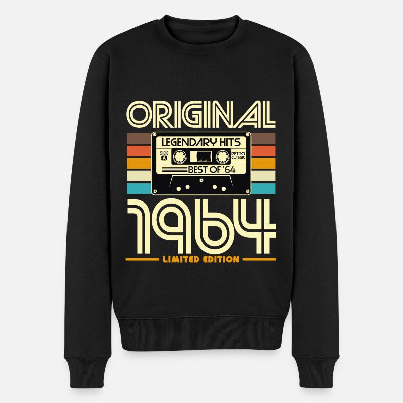 Original 1964 Cassette Rétro - Pull Premium bio Homme - noir