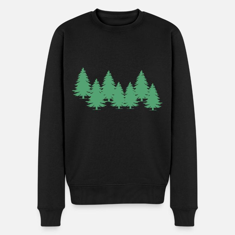 Arbres verts - Pull Premium bio Homme - noir