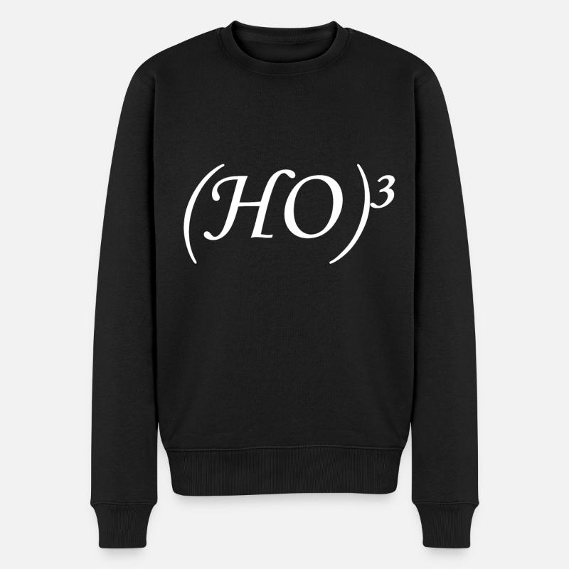(HO)³ - Männer Premium Bio Pullover - Schwarz