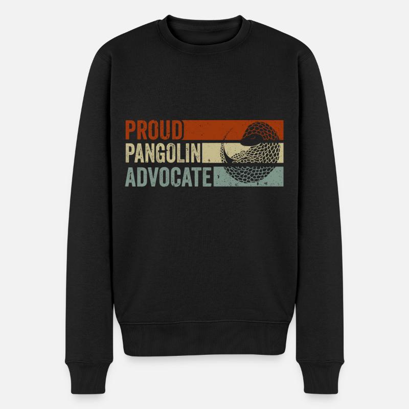 Stolzer Schuppentier-befürworter, - Männer Premium Bio Pullover - Schwarz