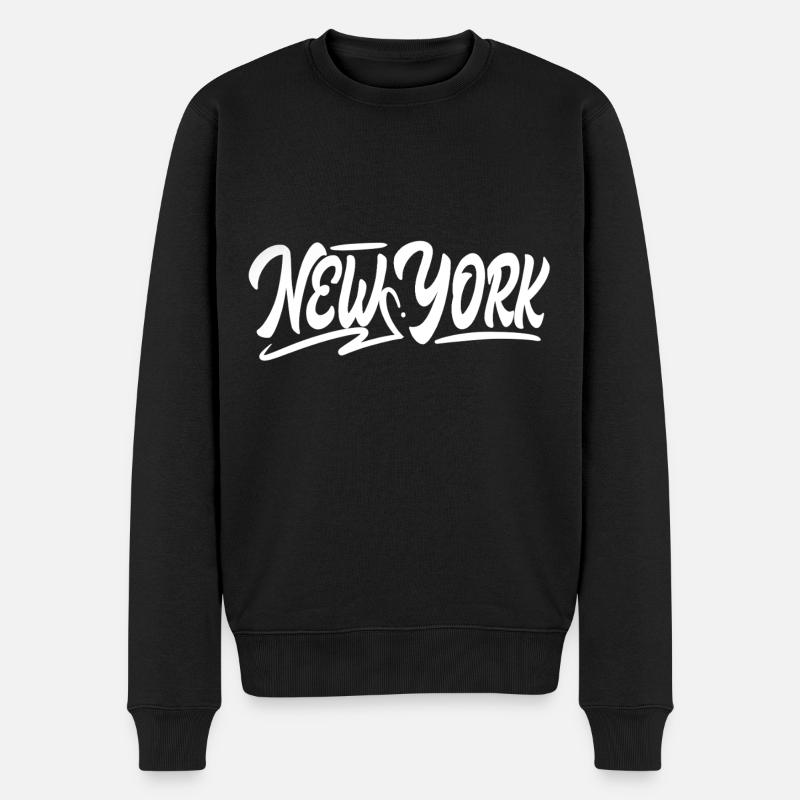 NEW YORK - Pull Premium bio Homme - noir