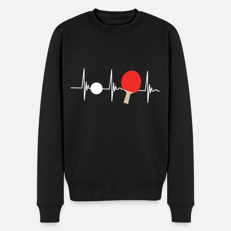 Joueurs de tennis de table Bâtons de tennis de table - Pull Premium bio Homme - noir