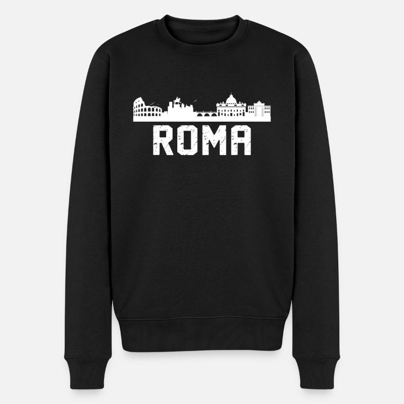 Horizon de Rome - Pull Premium bio Homme - noir