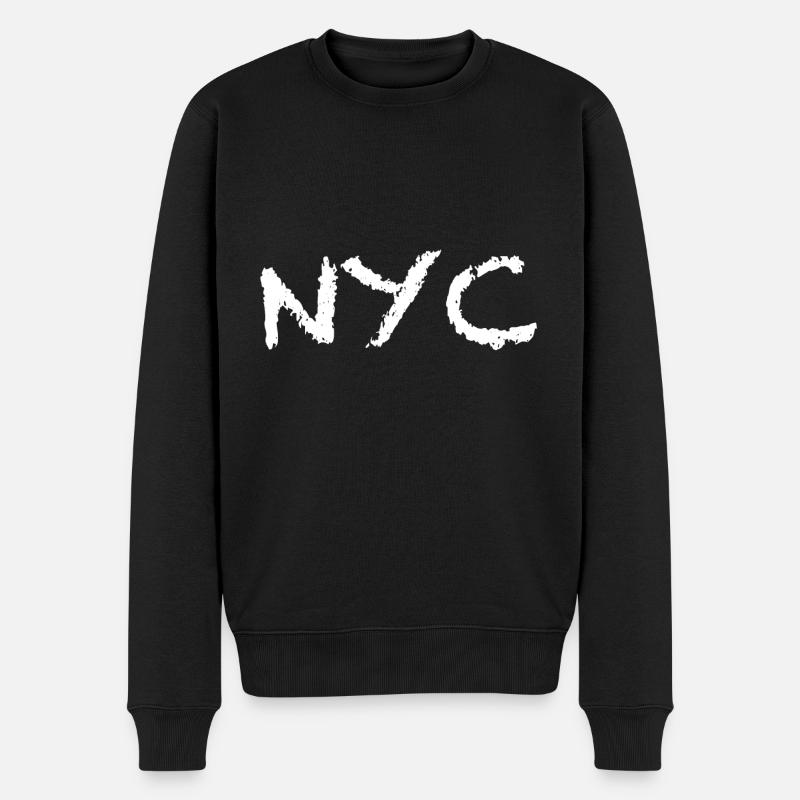 New York City, NYC - Pull Premium bio Homme - noir