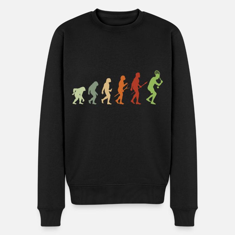 Évolution du tennis - Pull Premium bio Homme - noir